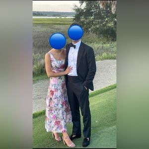 Marchesa notte - size 4 floral midi dress